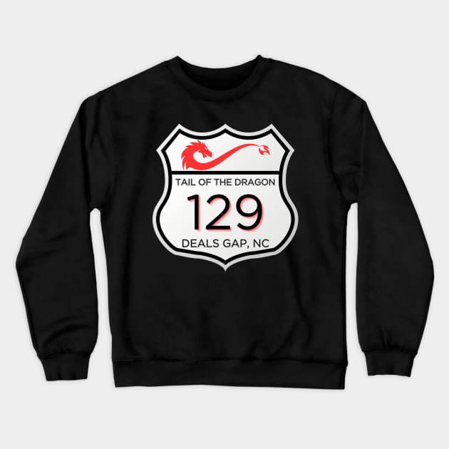 Tail of the Dragon - Deals Gap, NC Crewneck Sweatshirt by sjames90